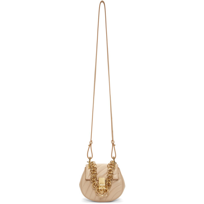 chloe nano drew bijou quilted shoulder bag