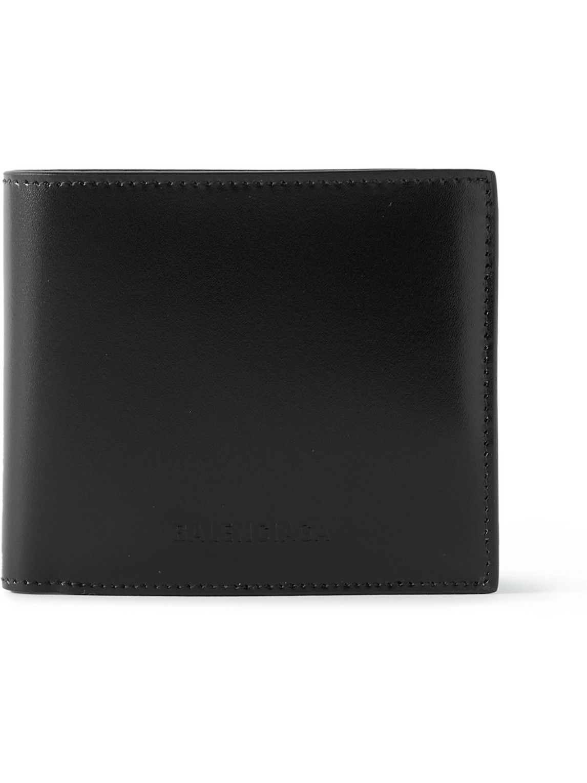 Balenciaga - Logo-Embossed Leather Billfold Wallet Balenciaga