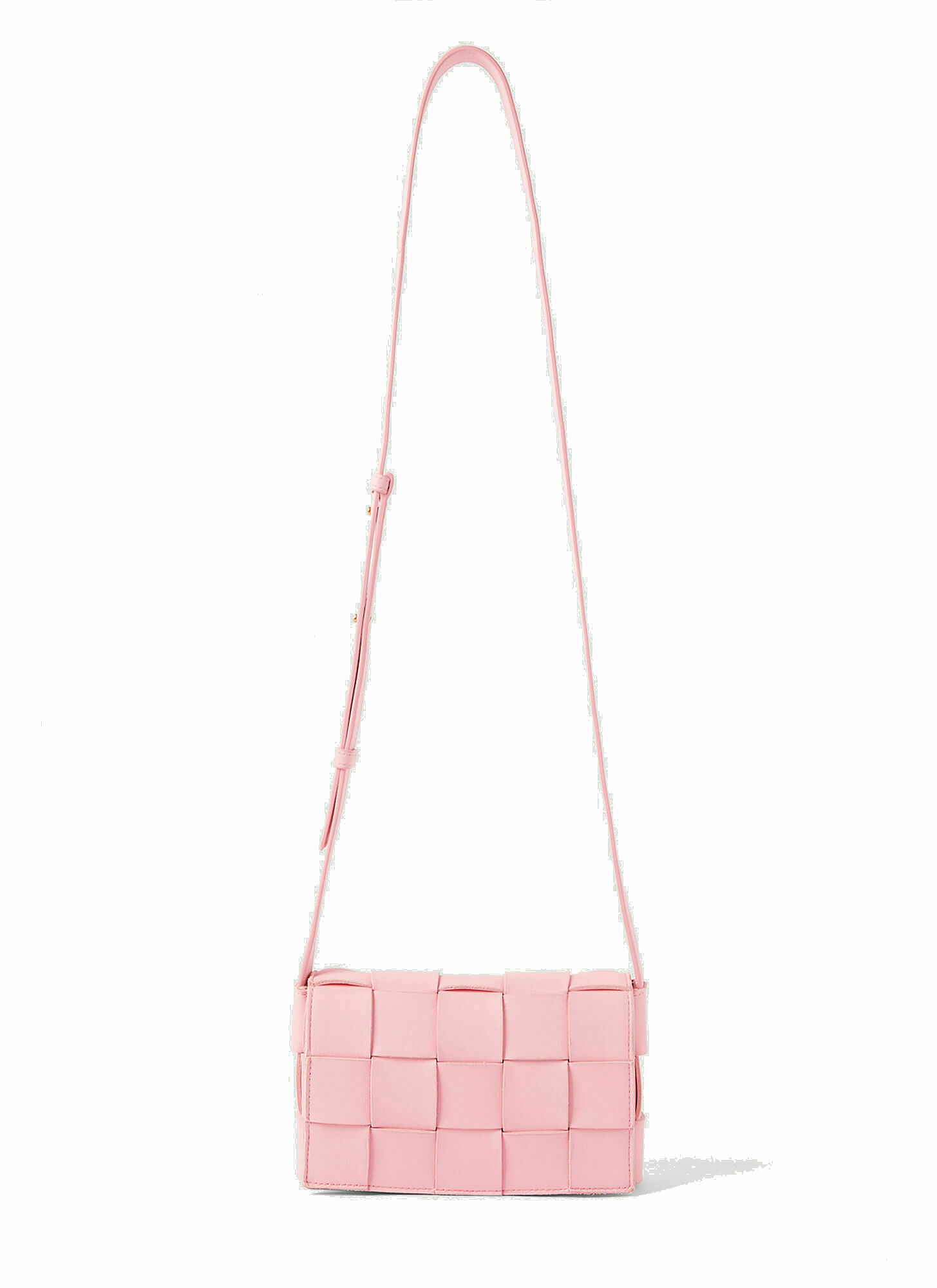 Cassette Small Shoulder Bag In Pink Bottega Veneta 6746