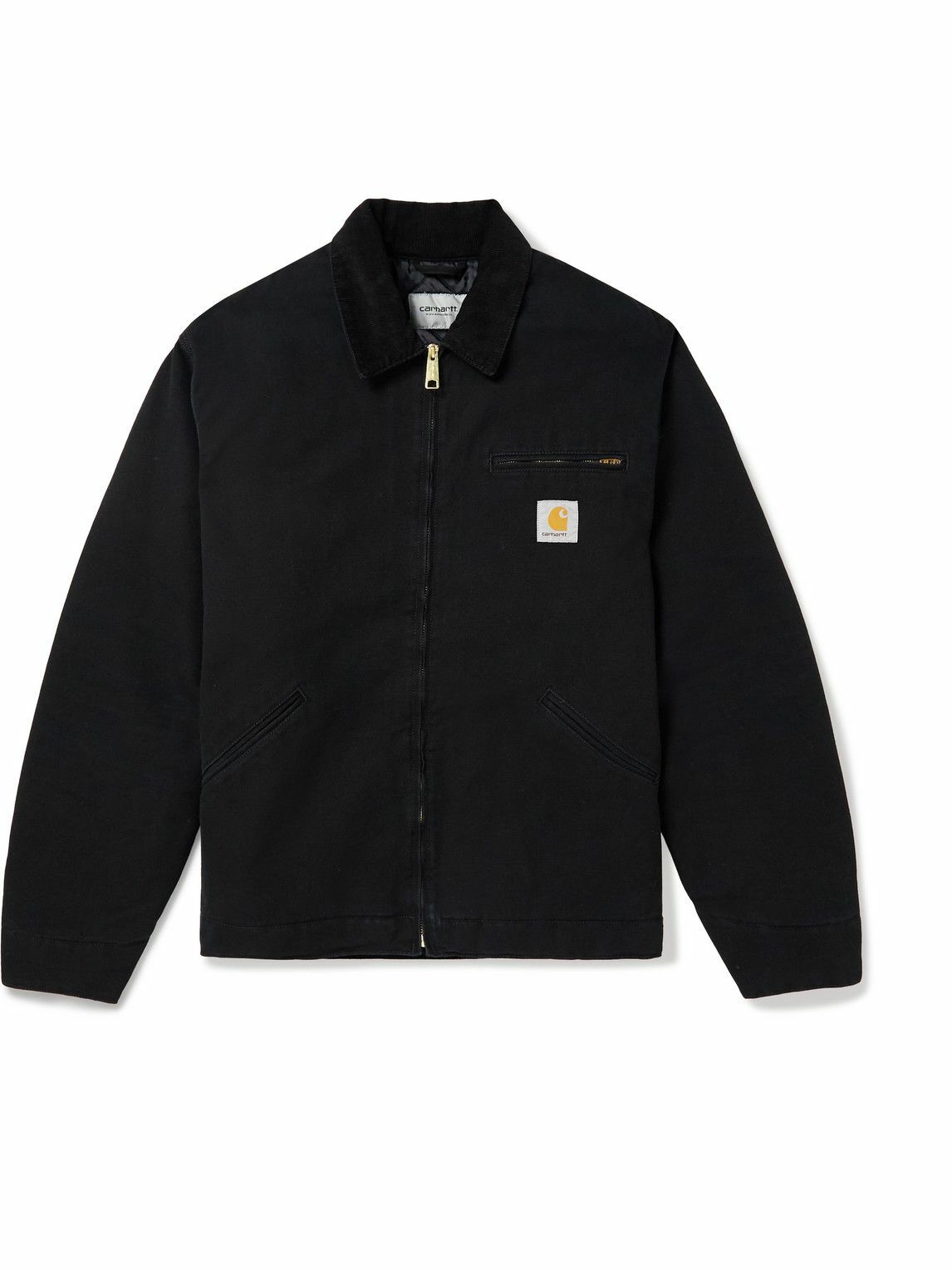 Carhartt WIP - OG Detroit Corduroy-Trimmed Padded Organic Cotton-Canvas ...