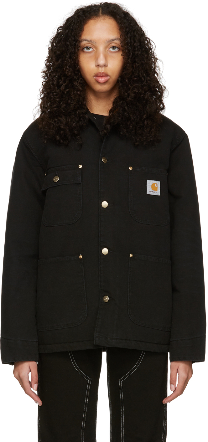 Progress Black Chore Jacket Carhartt WIP