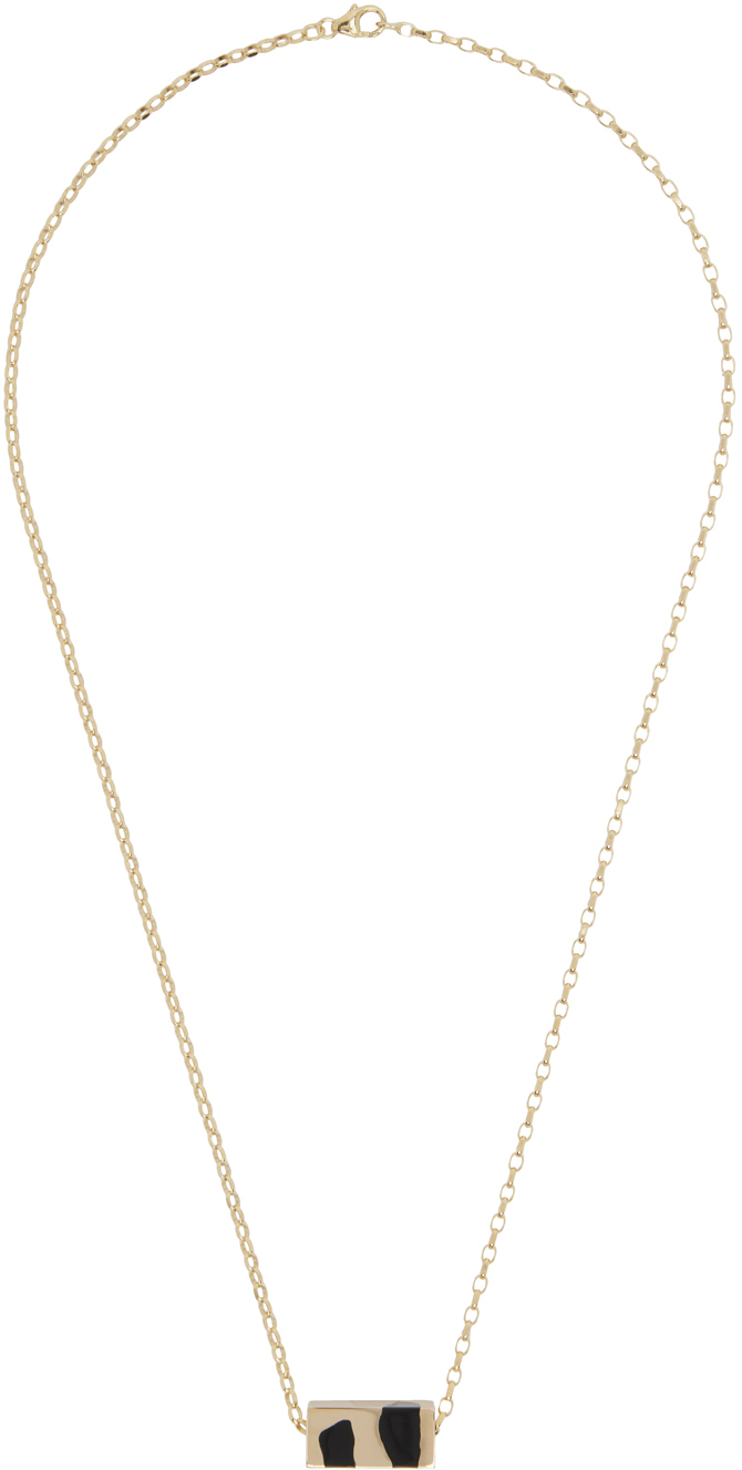 Ellie Mercer Gold Large Bead & Chain Necklace