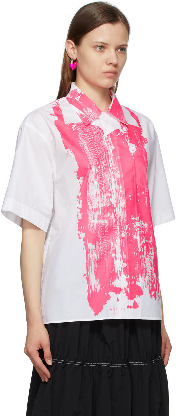 Pink Painted Short Sleeve Shirt Marni