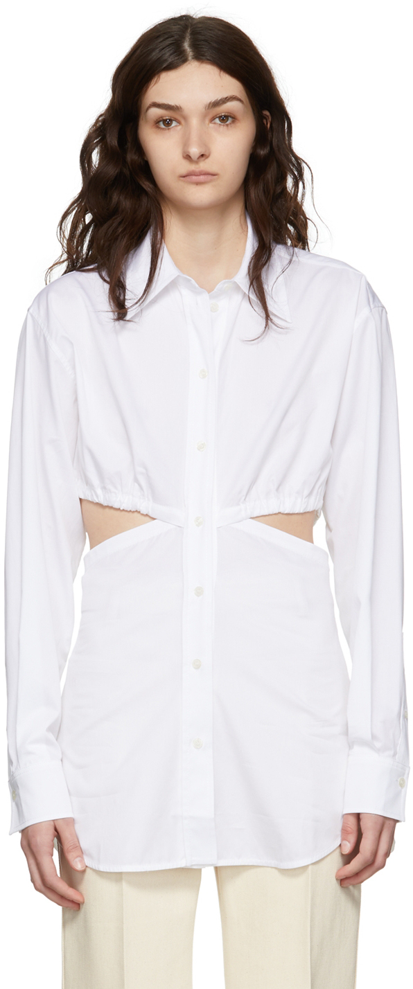 Victoria Beckham White Cotton Shirt Victoria Beckham