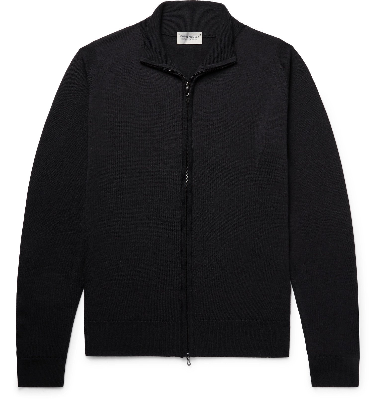 john smedley zip cardigan