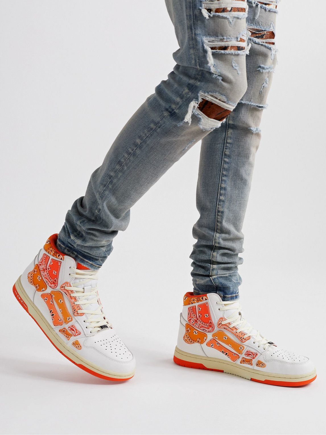 AMIRI - Skel-Top Bandana-Print Canvas 