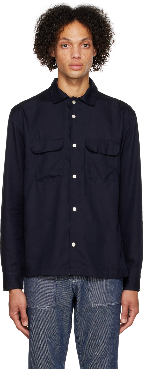 Corridor Navy Camp Collar Shirt Corridor