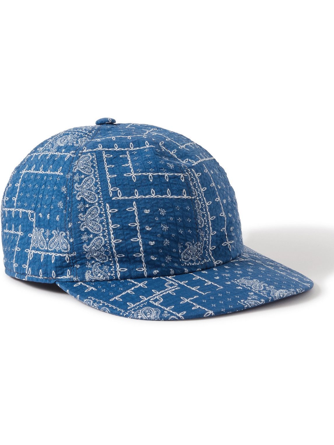 A Kind Of Guise Embroidered Cotton-blend Canvas Bucket Hat in Blue for Men Mens Accessories Hats 