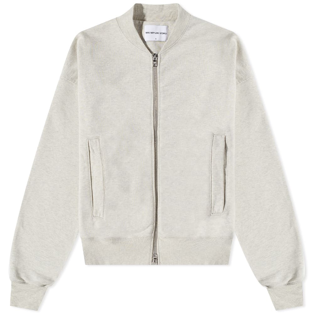 MKI Men's Heavyweight Sweat Bomber Jacket in Oatmeal MKI Miyuki-Zoku