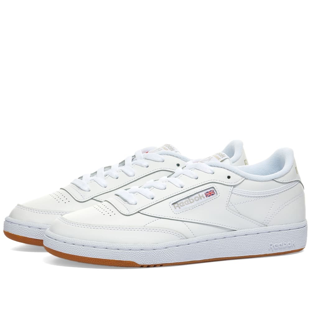 Reebok Women's Club C 85 W Sneakers in White/Light Grey/Gum Reebok