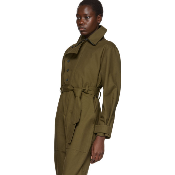 khaki military playsuit