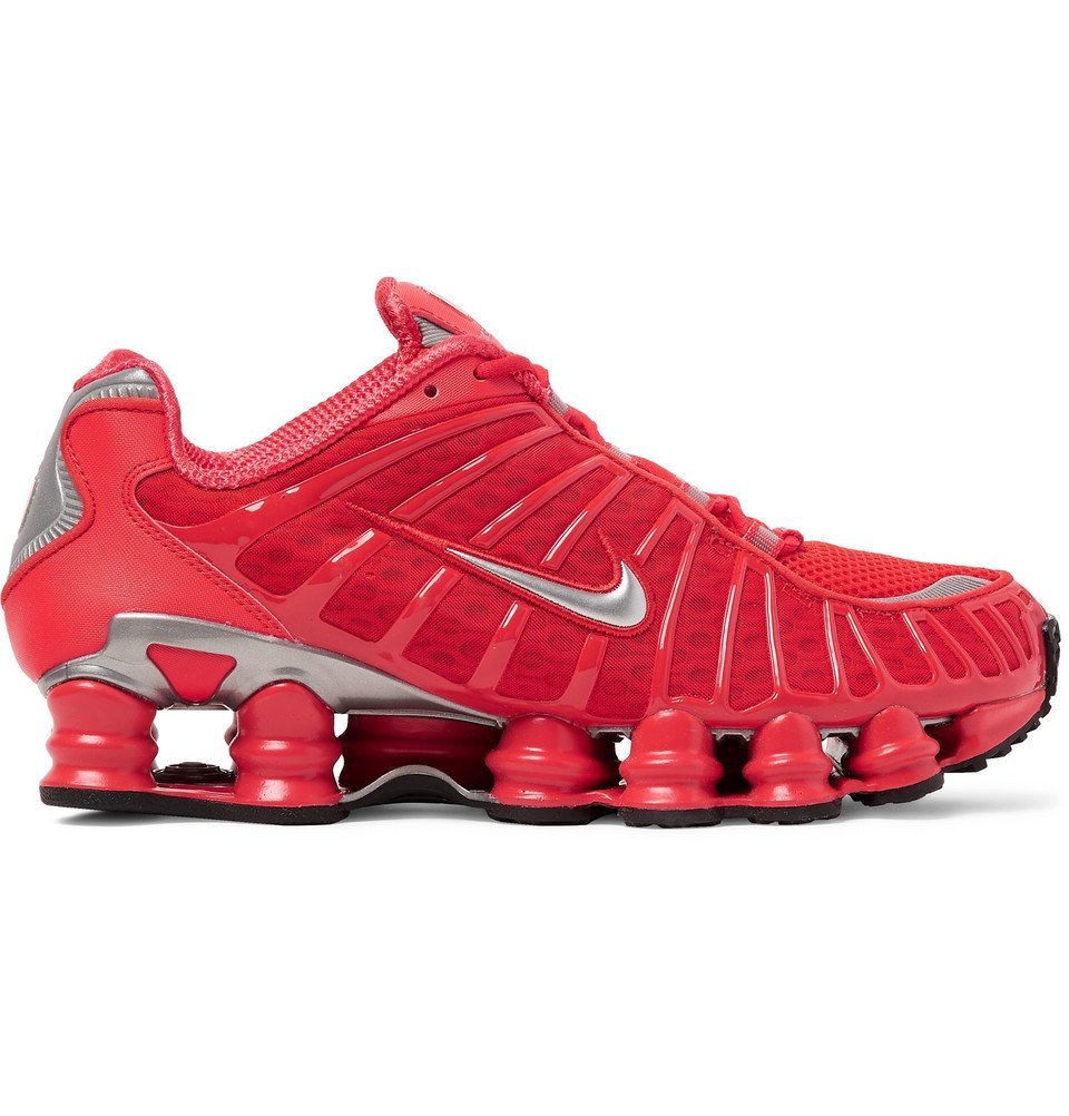 Nike - Shox TL Mesh and Rubber Sneakers - Red Nike