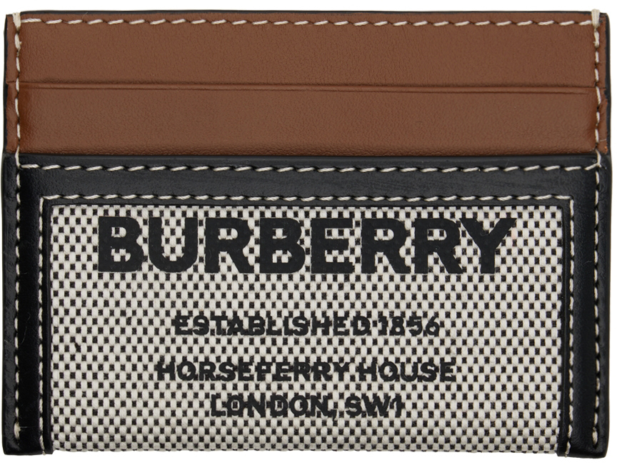 Photo: Burberry Black & Tan Horseferry Card Holder