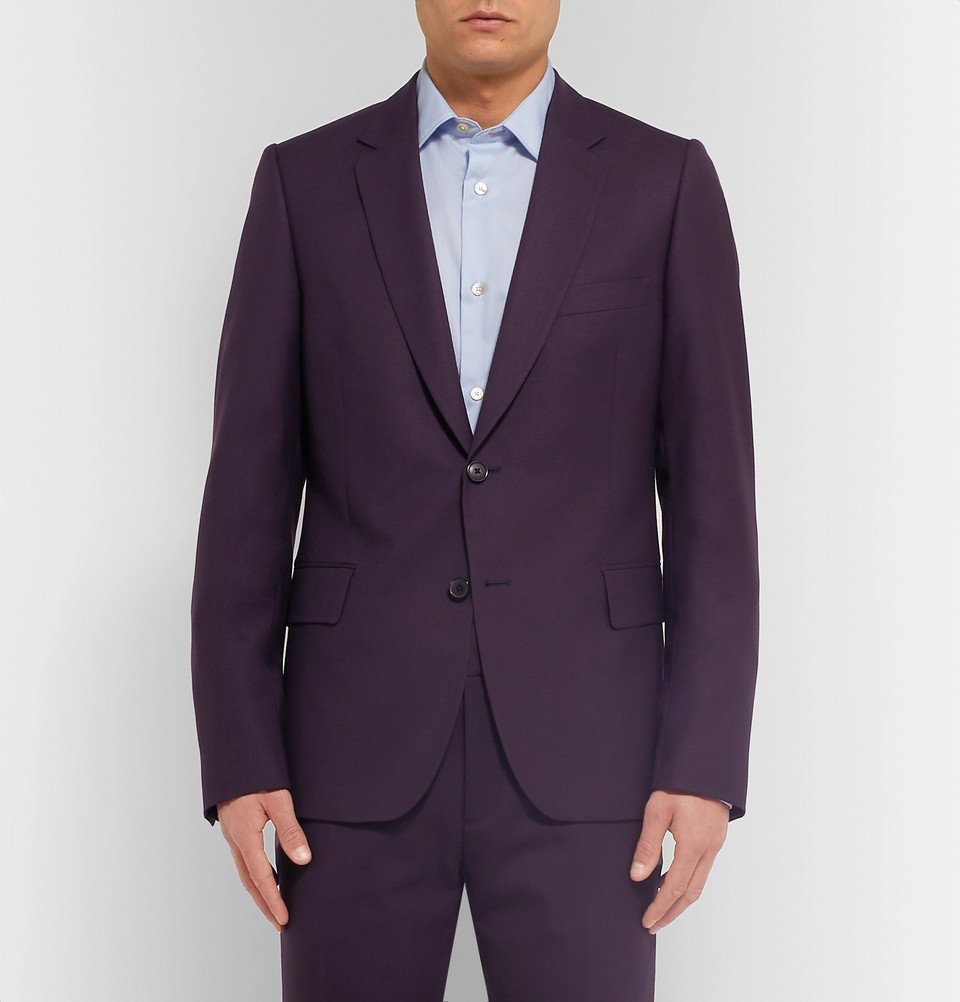 Paul Smith - Aubergine Soho Slim-Fit Wool Suit Jacket - Purple Paul Smith