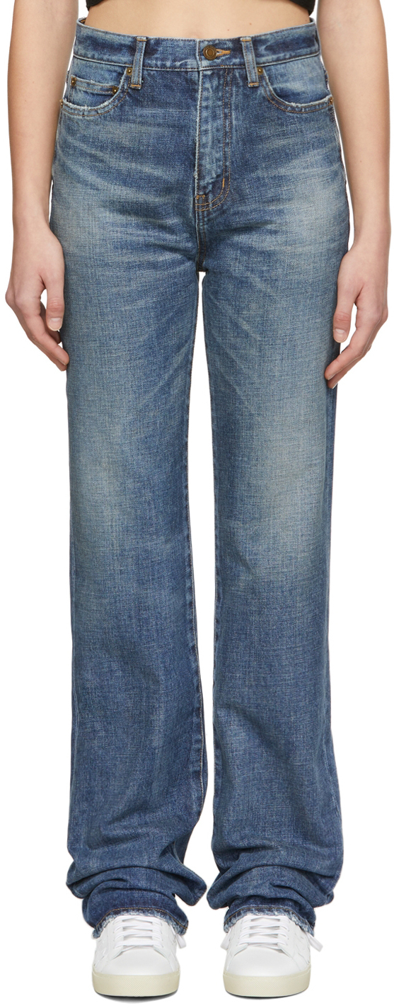 Saint Laurent Blue Janice Jeans Saint Laurent