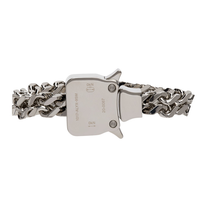 1017 ALYX 9SM Silver Mini Cubix Bracelet