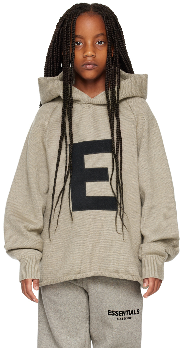 Essentials Kids Gray 'E' Hoodie Essentials