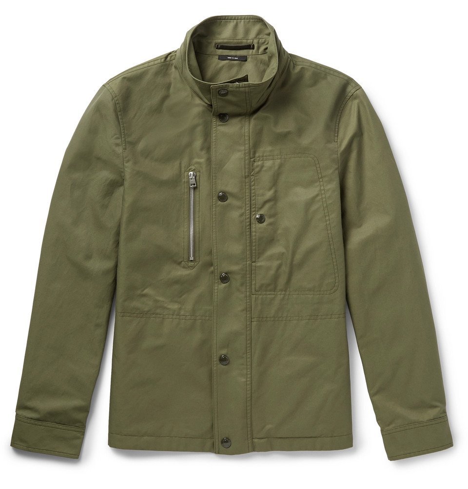 TOM FORD - Cotton-Blend Field Jacket - Men - Army green TOM FORD