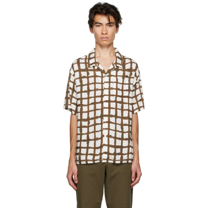 Stussy Off-White Hand Drawn Grid Shirt Stussy