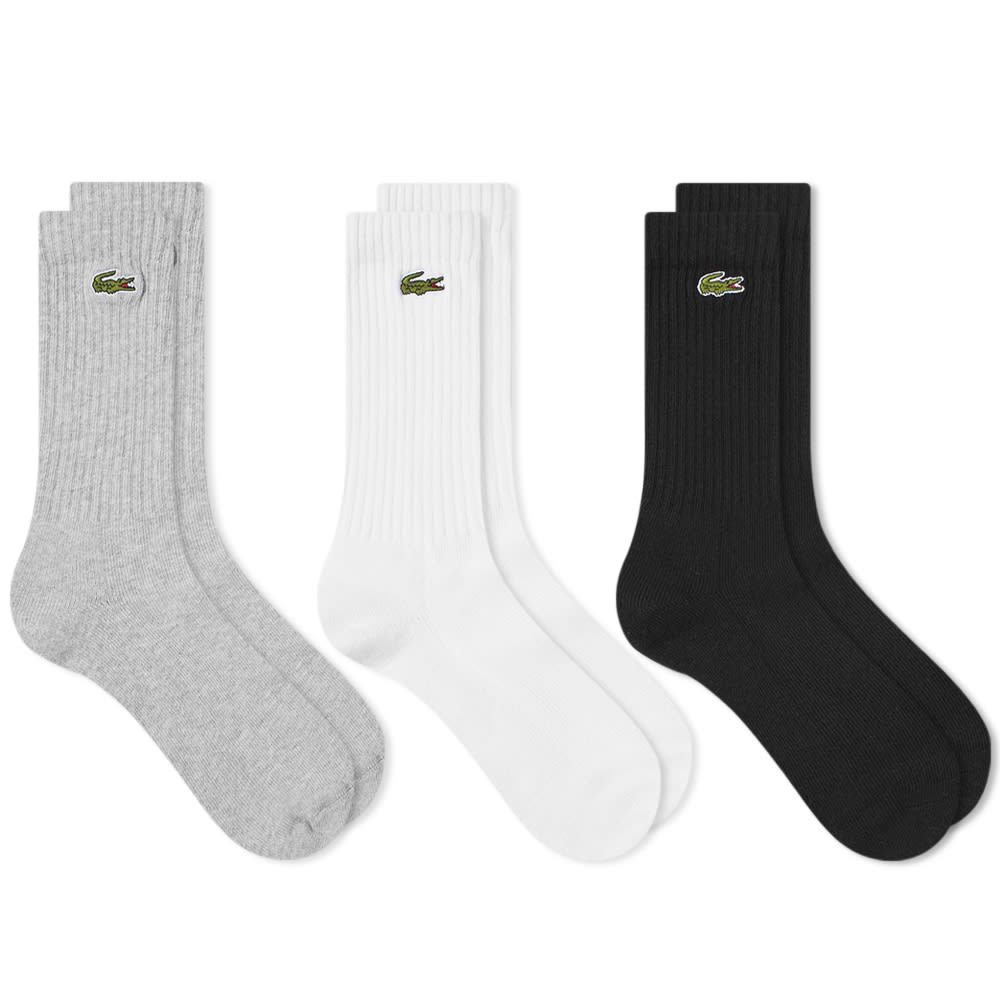 Photo: Lacoste 3 Pack Logo Socks