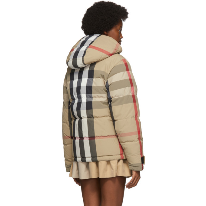 Burberry Reversible Beige Down Rutland Jacket Burberry