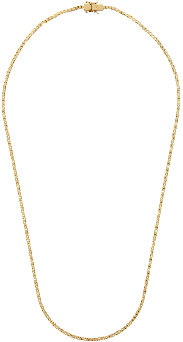 Tom Wood Gold Square Chain Necklace Tom Wood