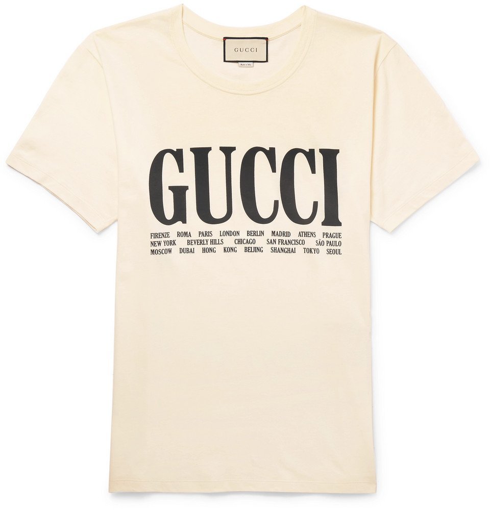 Gucci I Know Everything About Love Short Sleeve Tee Shirt Cream Pre-Ow ...