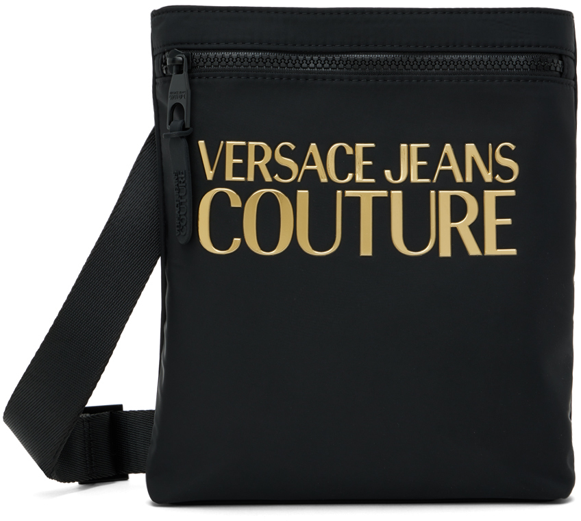 Versace Jeans Couture Black Logo Couture Bag Versace