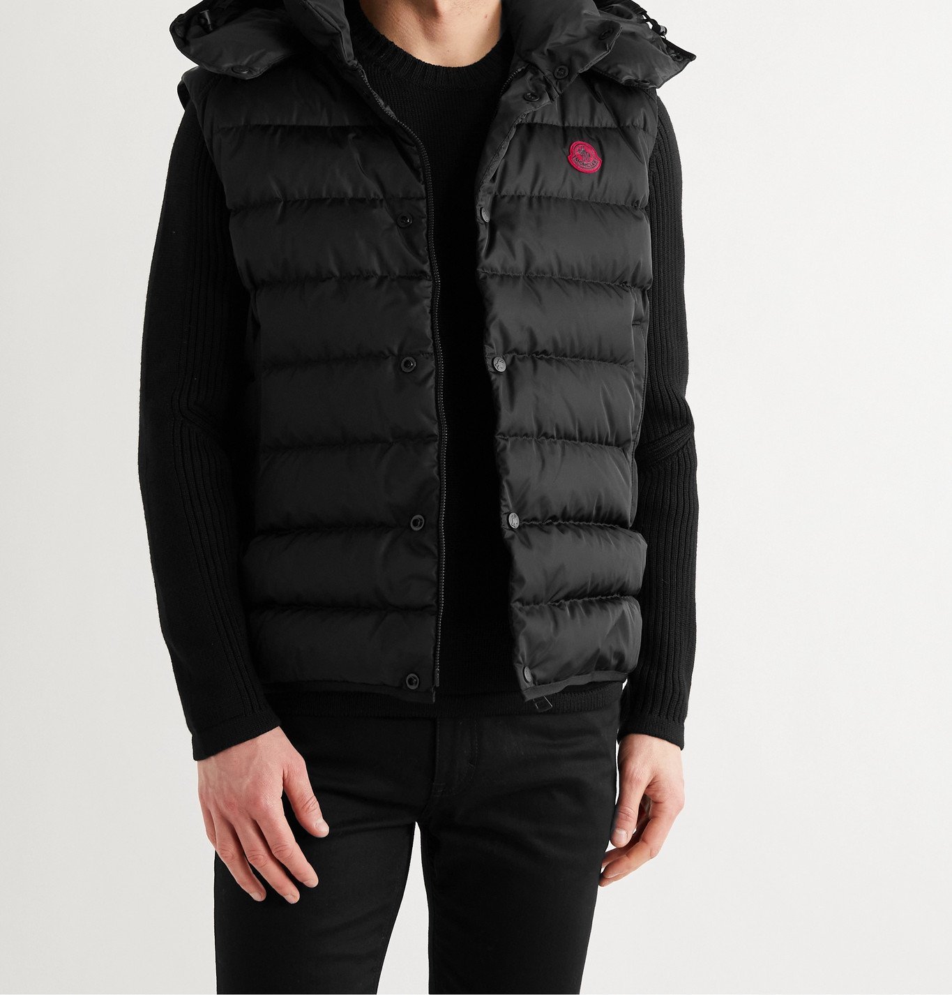 MONCLER - Dabos Convertible Logo-Appliquéd Quilted ECONYL Hooded Down ...