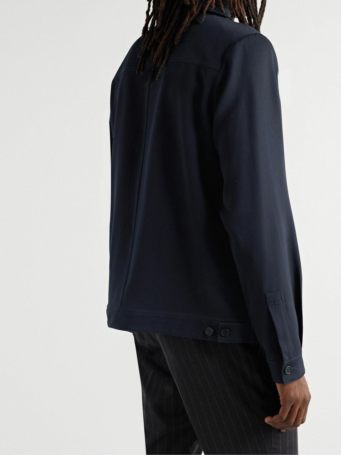 Dunhill - Wool-Twill Blouson Jacket - Blue Dunhill