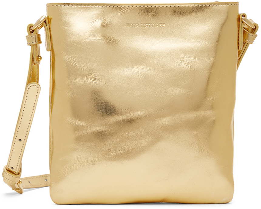 Junya Watanabe Gold Leather Shoulder Bag Junya Watanabe