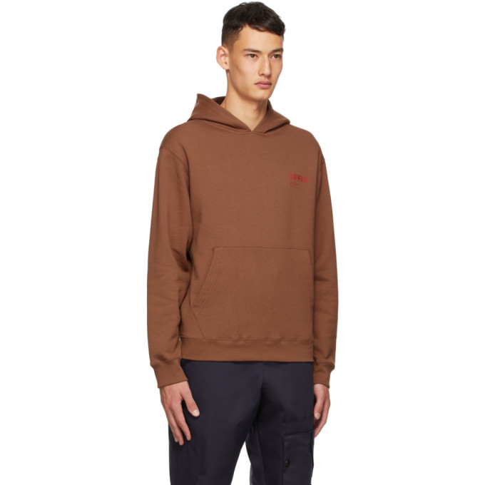 Affix Brown Standardized Logo Hoodie Affix