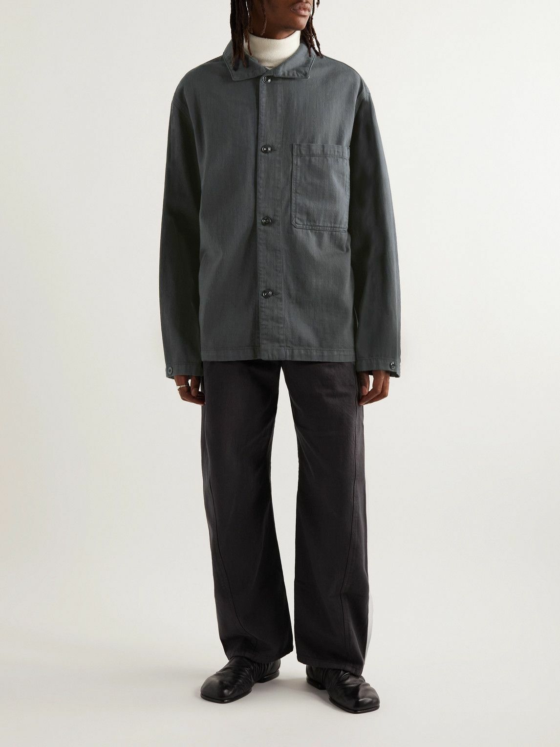 Lemaire - Garment-Dyed Denim Overshirt - Gray Lemaire