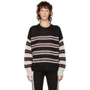 Isabel Marant Etoile Black and White Mohair Russel Sweater