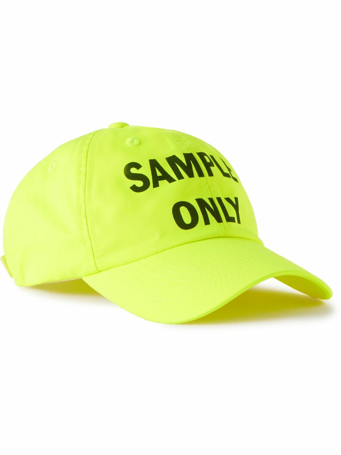 Logo-Print Neon Twill Baseball Cap Acne 