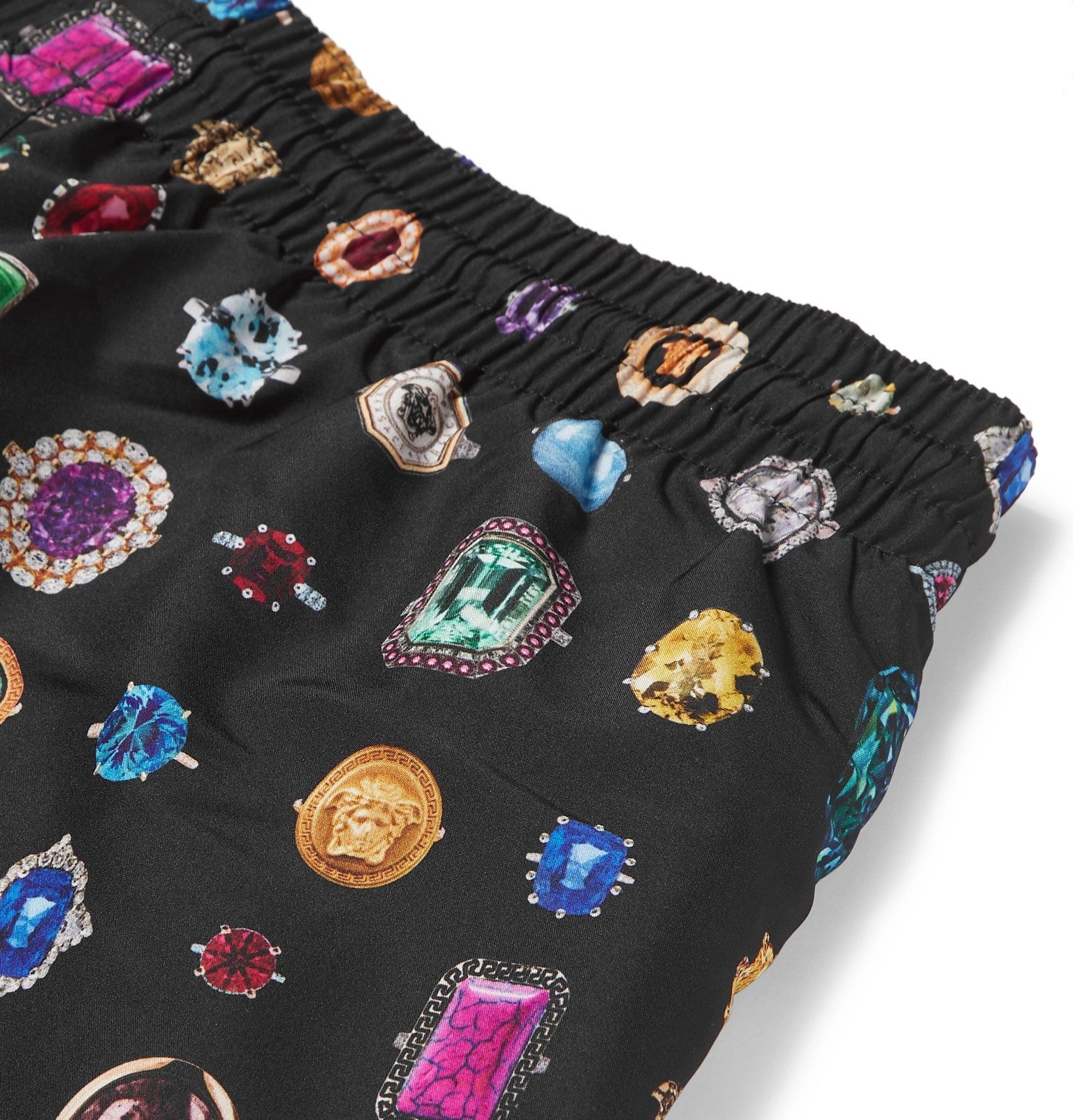 versace printed shell shorts