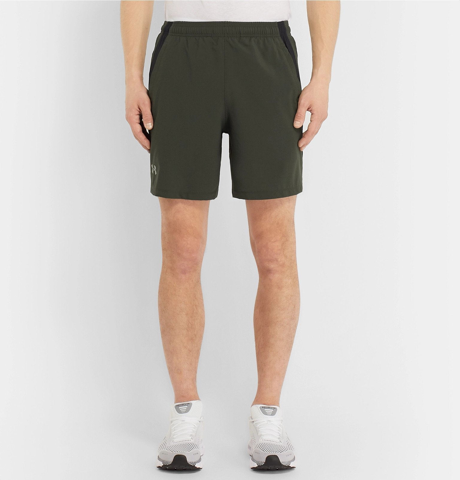 Under Armour - UA Launch SW Mesh-Panelled Shell Shorts - Green Under Armour