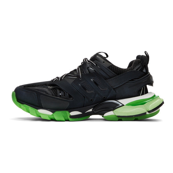 black and neon green balenciaga