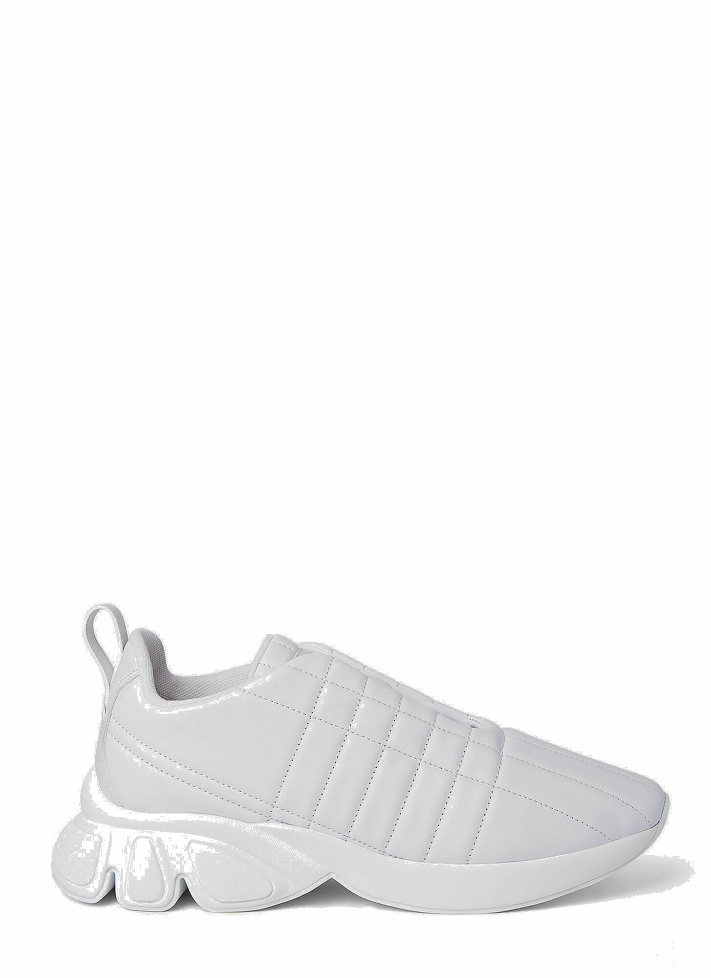 Photo: Quilted Classic Sneakers in White