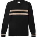 Oliver Spencer - Striped Wool Sweater - Black