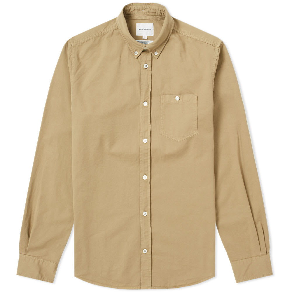 Norse Projects Anton Twill Shirt Green Norse Projects