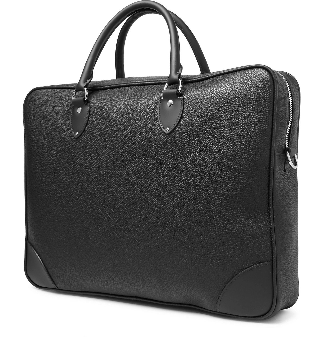 Globe-Trotter - Centenary Full-Grain Leather Briefcase - Black Globe ...