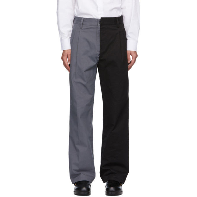 Xander Zhou Grey and Black P29-1 Trousers Xander Zhou