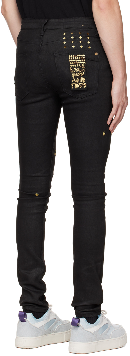 Ksubi Black Van Winkle Wax Jeans Ksubi