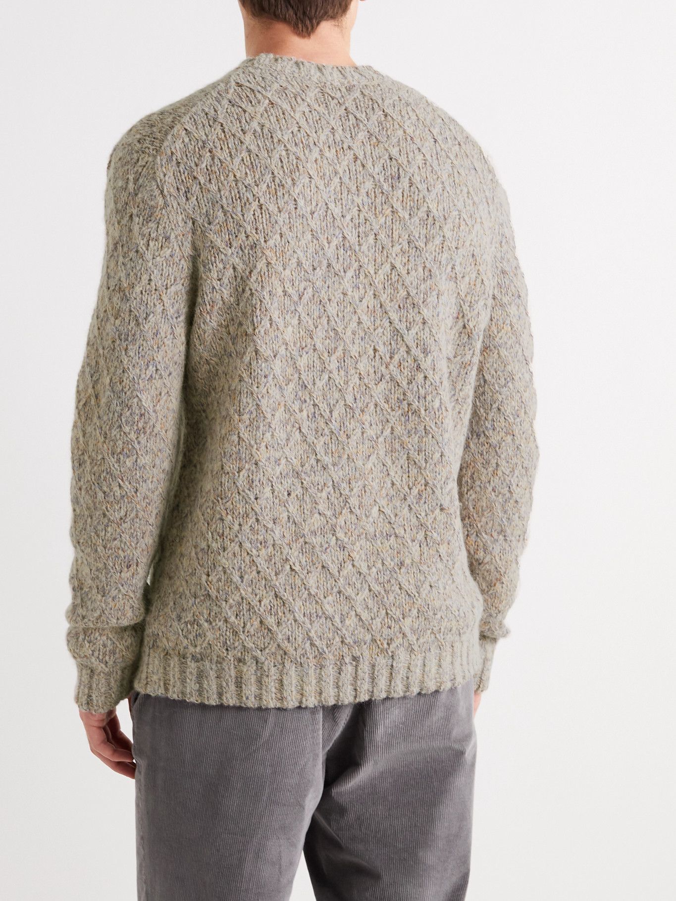 Massimo Alba - Denzel Cable-Knit Wool-Blend Sweater - Gray Massimo Alba