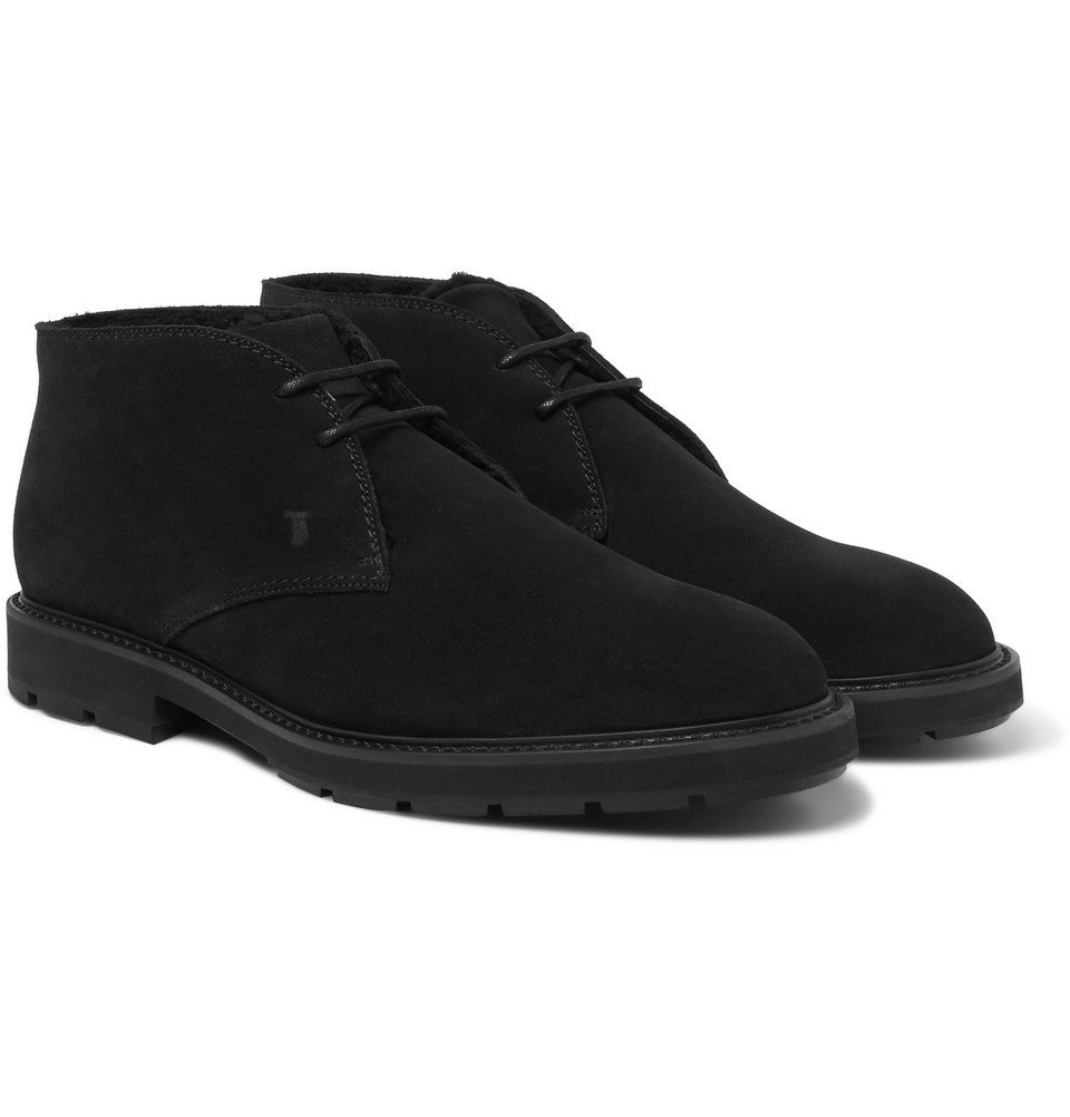 shearling lined chukka boots