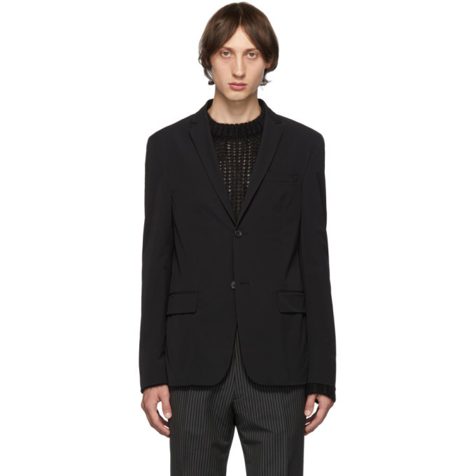 Prada Black Techno Twill Blazer Prada