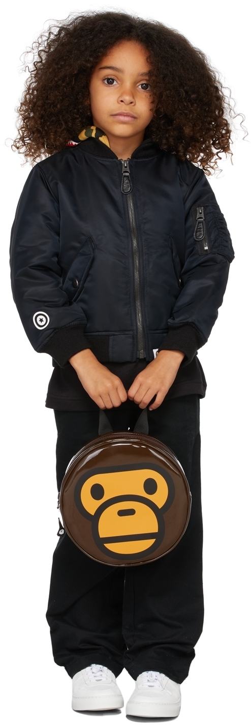 Photo: BAPE Kids Brown Baby Milo Face Day Pack