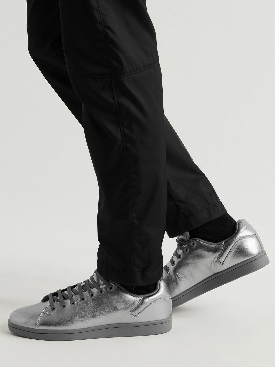 raf simons silver sneakers