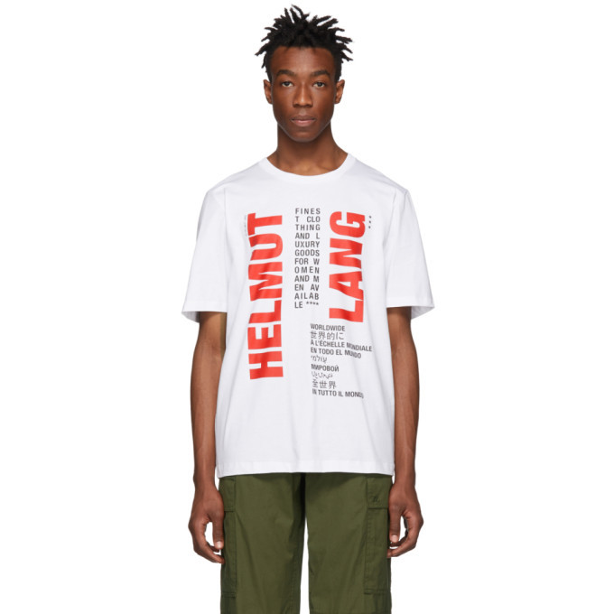 helmut lang white t shirt